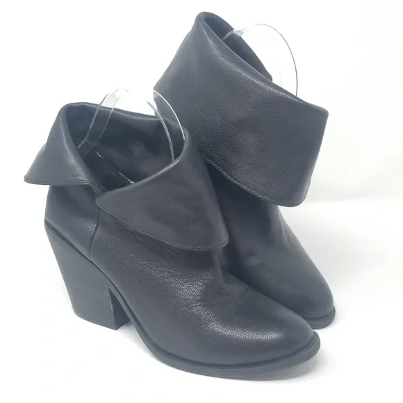 Lucky Brand 7 Ethann Black foldover ankle booties - Picture 6 of 8